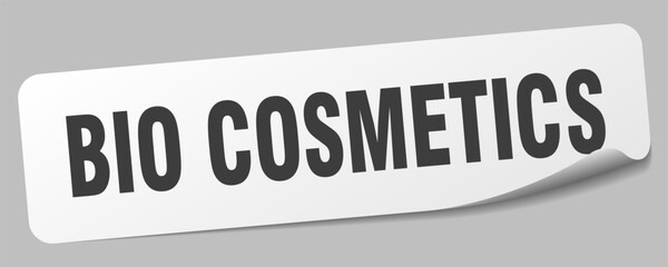 bio cosmetics sticker. bio cosmetics label