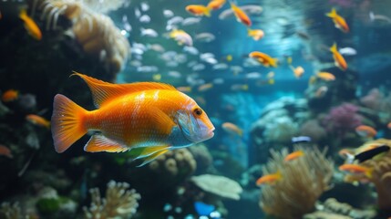 Fototapeta premium fish in the aquarium.