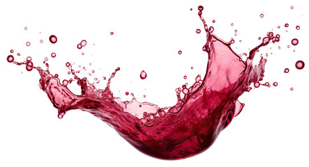 Delicious red wine splash, cut out - obrazy, fototapety, plakaty
