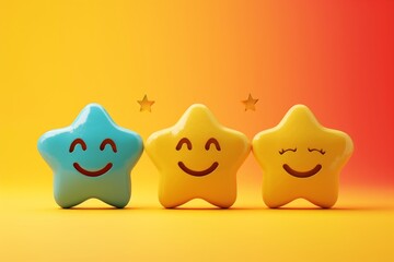 Fototapeta premium Positive Psychology Emoji grasp Smiley, Icon Illustration comments. Smiling cartoon peppy. Big grin input happy smile. review stress management