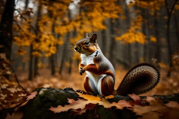 Explore the cultural symbolism of nuts and squirrels in autumn traditions, discussing their representation in festivals and folklore.