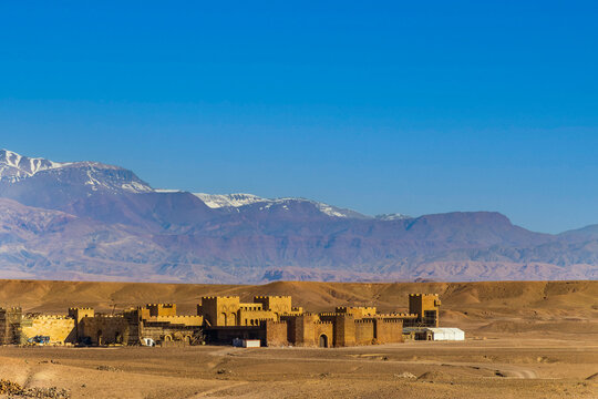 Ouarzazate Atlas Film studios in Morocco. Moroccan Atlas Studios is one of the largest movie studios in the world.