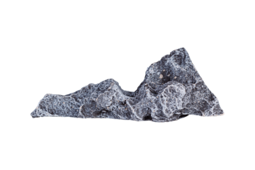 decorative stone on isolated white background close up