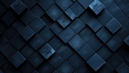 Abstract dark blue grid texture background
