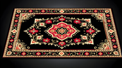 carpet isolated on a black background