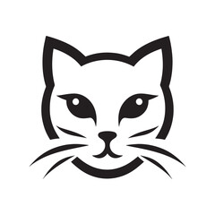 A Cat logo black white