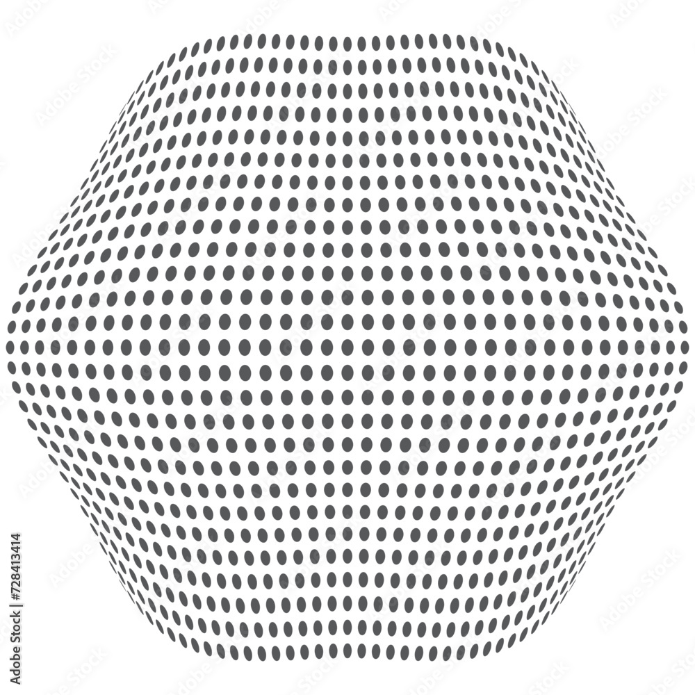 Poster abstract dots with hexagon background. halftone shape, abstract grunge halftone design. dotted backg