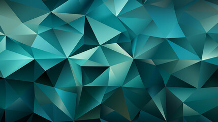 Fototapeta premium Teal_abstract_polygon_backgroun
