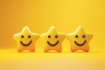 Smily cute emoji articulate encouragement care feedback. Feedback mechanism, sunny loop, handicapped hand of maternal care. Solidarity loyalty program face happy customer satisfaction service feedback