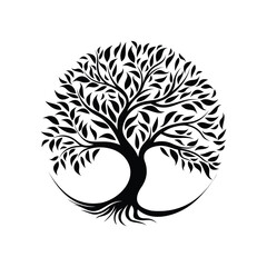 Tree logo design vector,editable eps 10