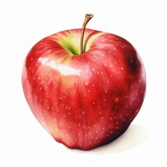 red apple watercolor
