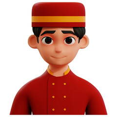 concierge man 3d avatar