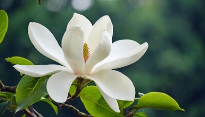 white magnolia flower