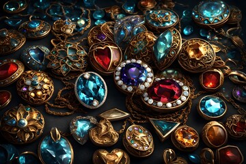 Glittering jewels as tokens of love. 