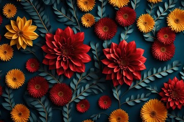 3D High Decoration Background Wallpaper,n3D wallpaper design with floral for photo mural background