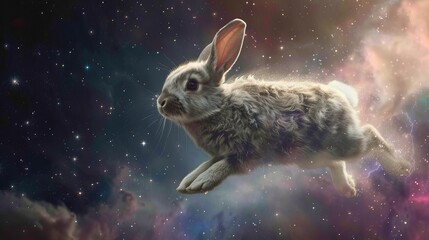 The Space Rabbit soars effortlessly through the sky.