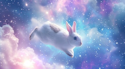 The Space Rabbit soars effortlessly through the sky.