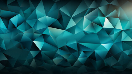 Obraz premium Turquoise_abstract_polygon_background