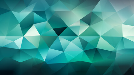 Obraz premium Turquoise_abstract_polygon_background