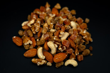 nuts and raisins