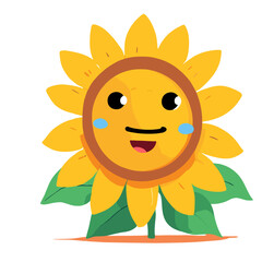 smiling sun cartoon character