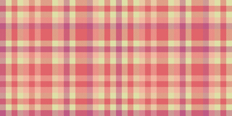 Decorating vector background pattern, domestic tartan plaid textile. Occupation check seamless texture fabric in red and light colors.