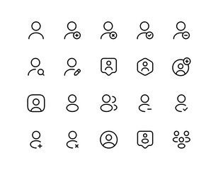 Icon set includes user, person, group, and team icons.