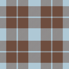 Plaid seamless pattern. Check fabric texture. Vector textile print.