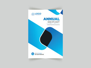 Vector abstract elegant annual report book cover