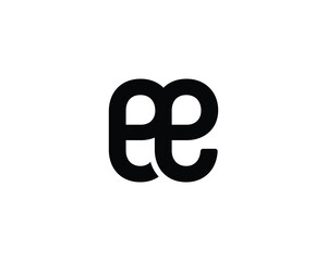 EE Logo design vector template