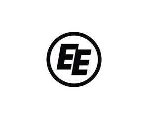 EE Logo design vector template