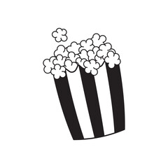 Popcorn icon symbol template for graphic and web design logo vector illustration