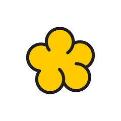 Popcorn icon symbol template for graphic and web design logo vector illustration