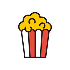 Popcorn icon symbol template for graphic and web design logo vector illustration