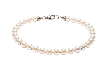 Graceful Pearl Anklet Jewelry Isolated On Transparent Background