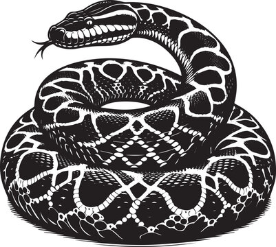Biggest anaconda Black silhouette snake