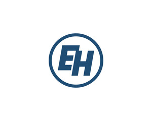 EH logo design vector template