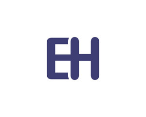 EH logo design vector template