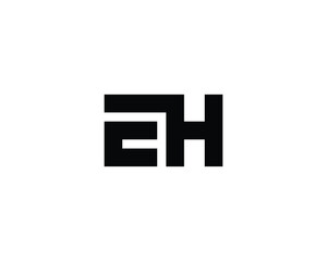 EH logo design vector template