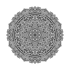 Circular pattern mandala art decoration elements