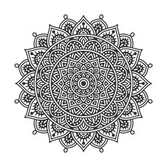 Circular pattern mandala art decoration elements