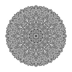Circular pattern mandala art decoration elements