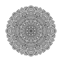 Circular pattern mandala art decoration elements