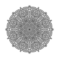Circular pattern mandala art decoration elements