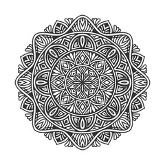 Circular pattern mandala art decoration elements