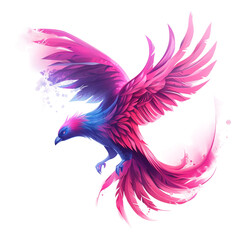 Tribal Tattoo Print, illustration of a bird