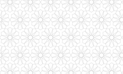 Arabic Elegant Luxury Ornamental Background with Decorative Islamic Pattern. Islamic geometric pattern for muslims community. Vector illustration