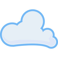 Fluffy Cloud Sticker