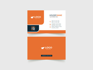 simple and clean vector business card design.