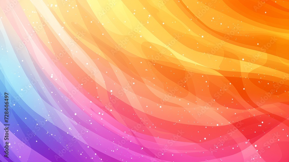 Poster colorful abstract wave lines background for keynote or presentation design on light backdrop